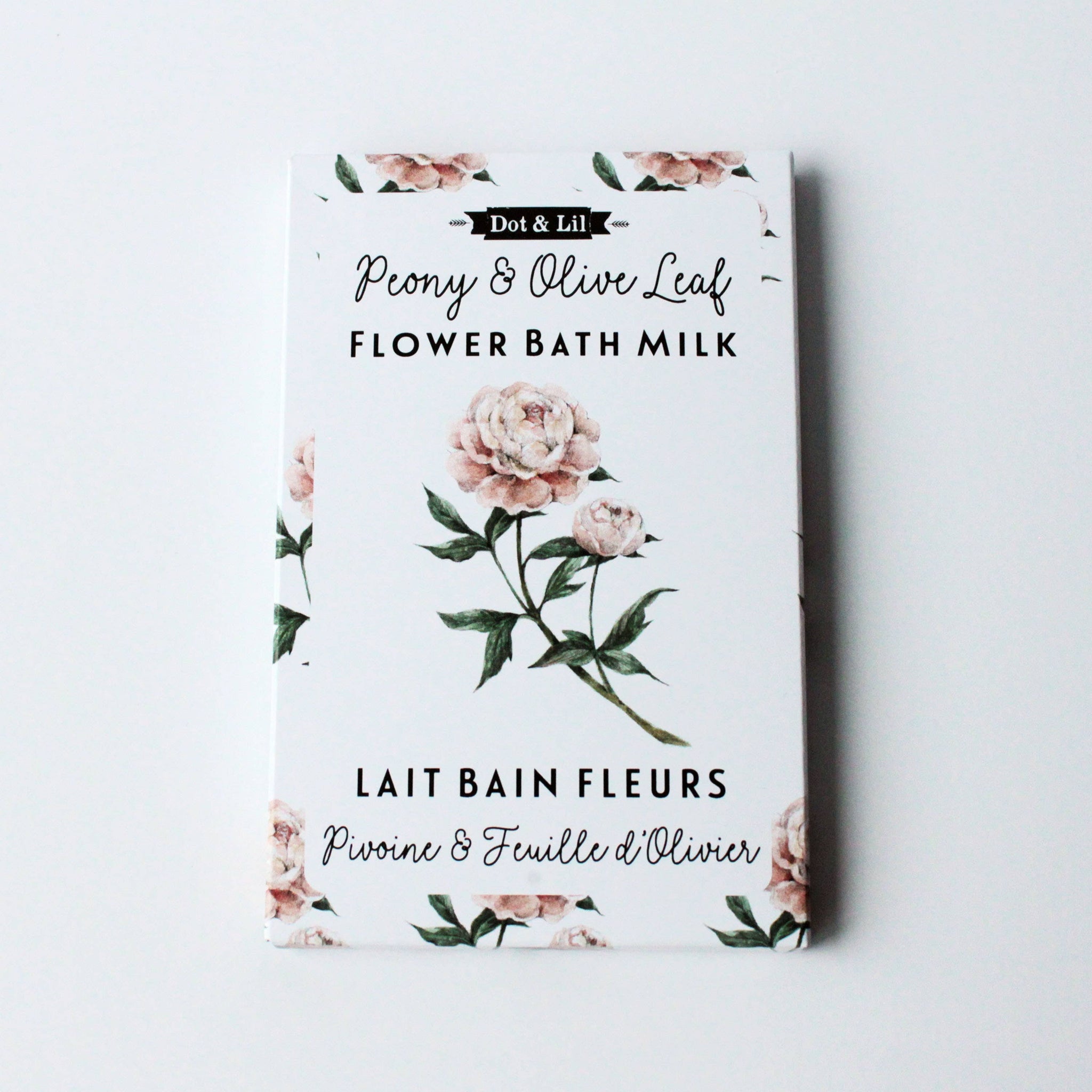 Peony & Olive Leaf Flower Bath Milk Sachet