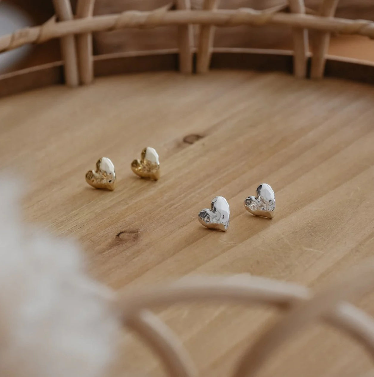 Huge Heart Studs