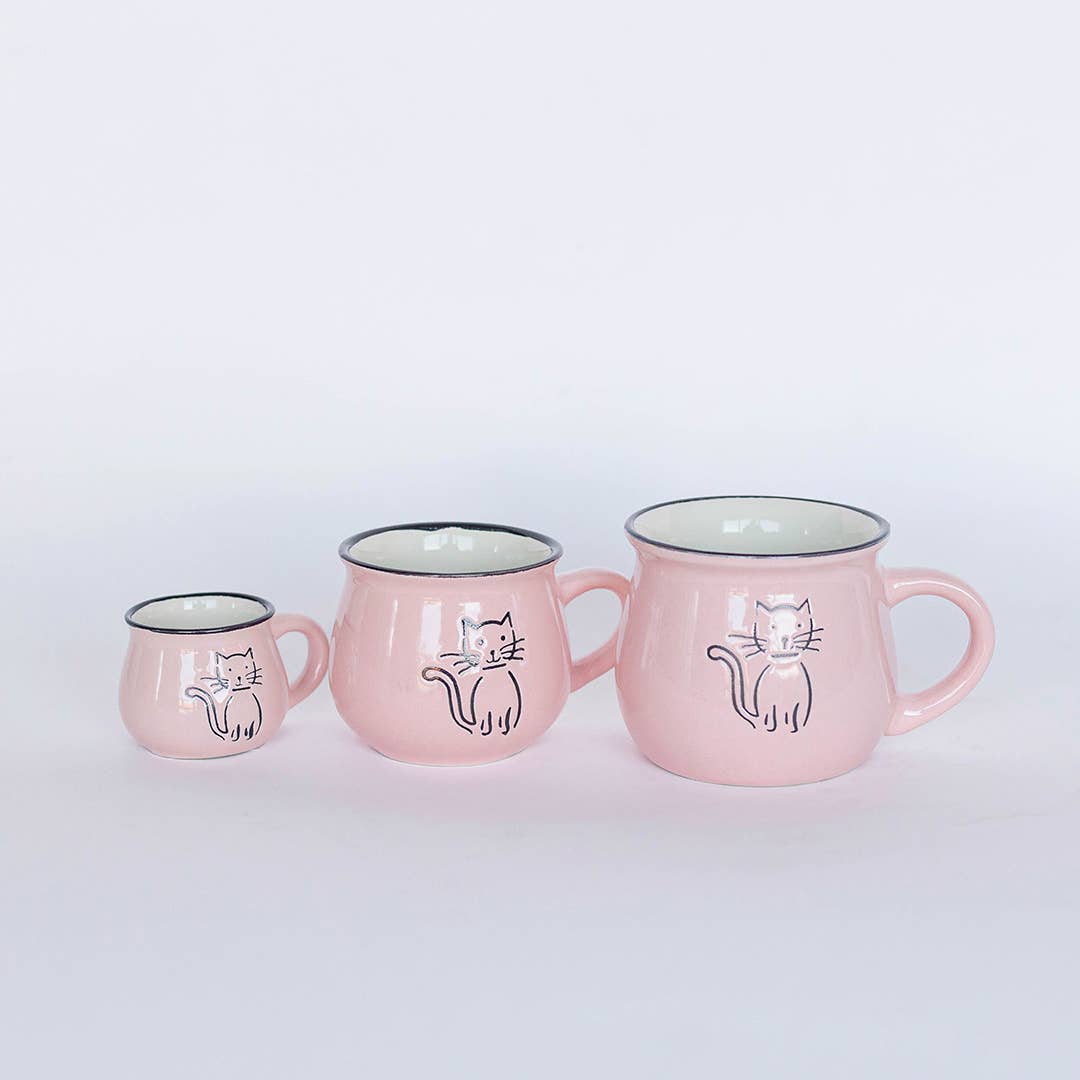 Ceramic Cat Mug, Large, 12 oz