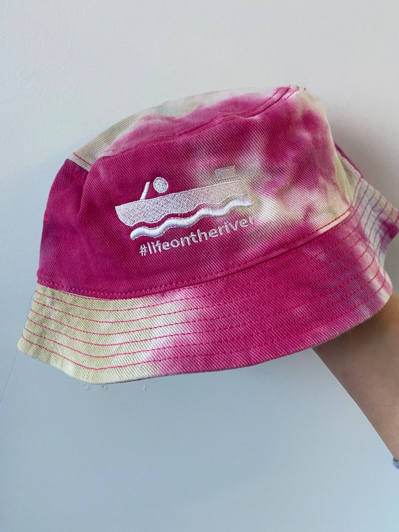 Life on the River Tie-Dyed Bucket Hat - 1