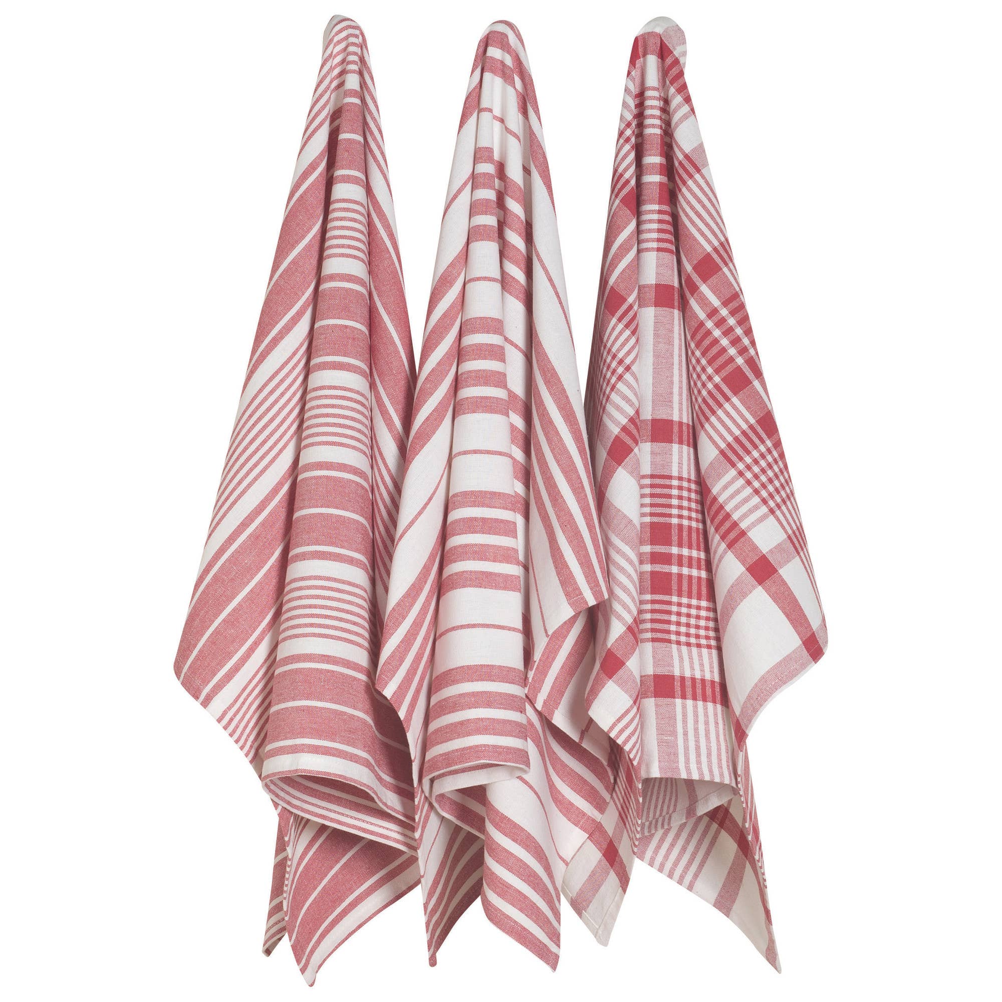 Red Jumbo Dishtowels Set of 3
