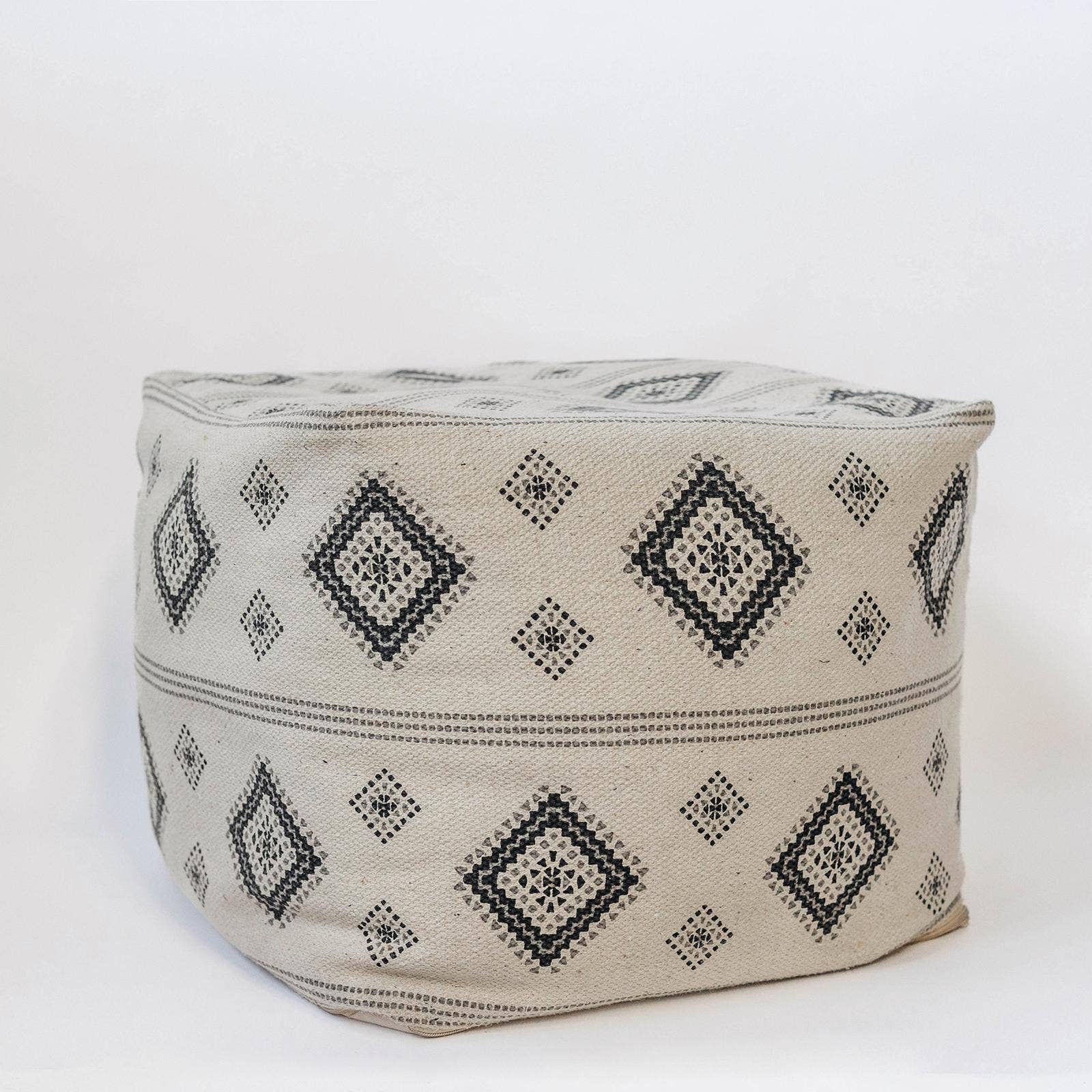 18" x 18" x 15" Cotton Pouf