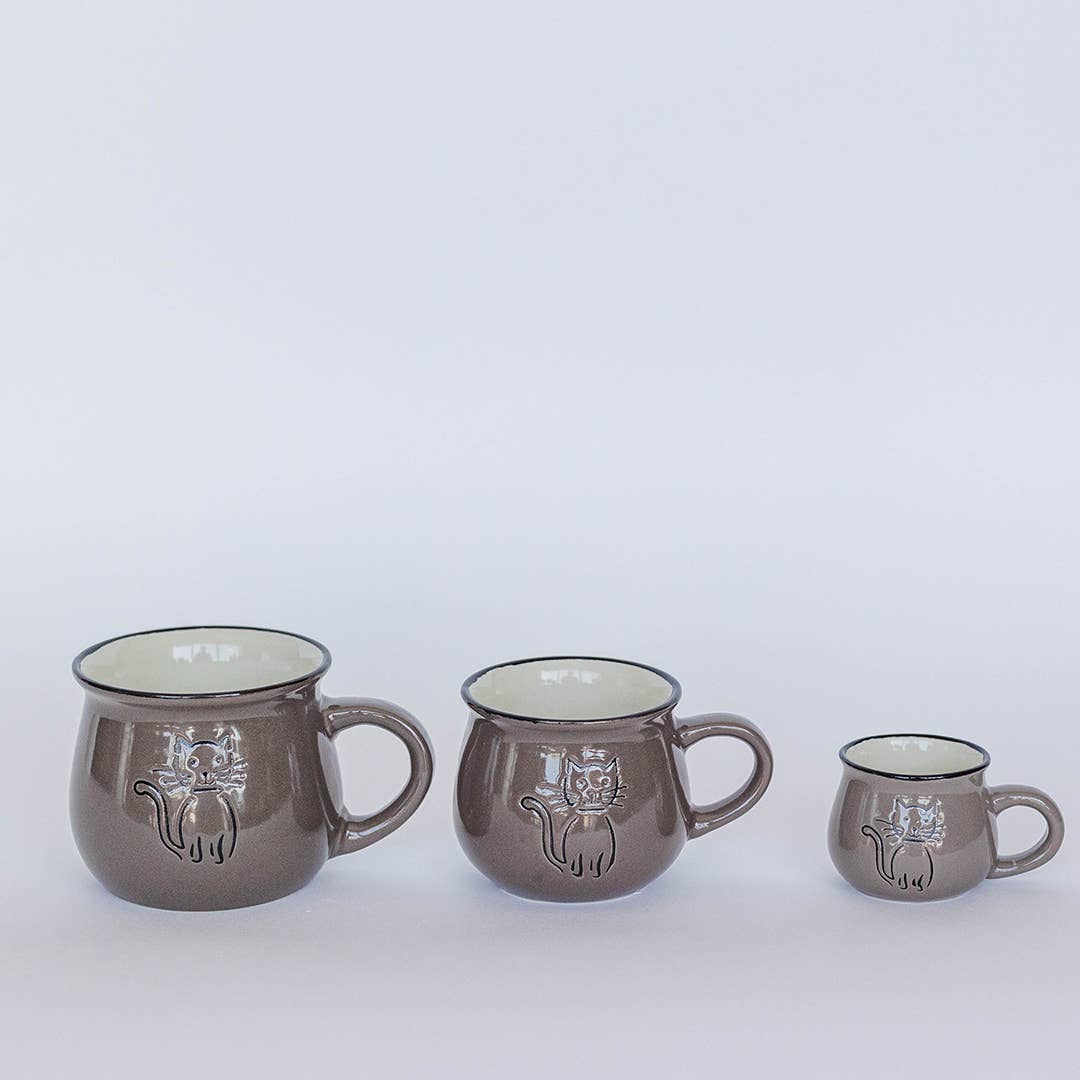 Ceramic Cat Mug, Large, 12 oz