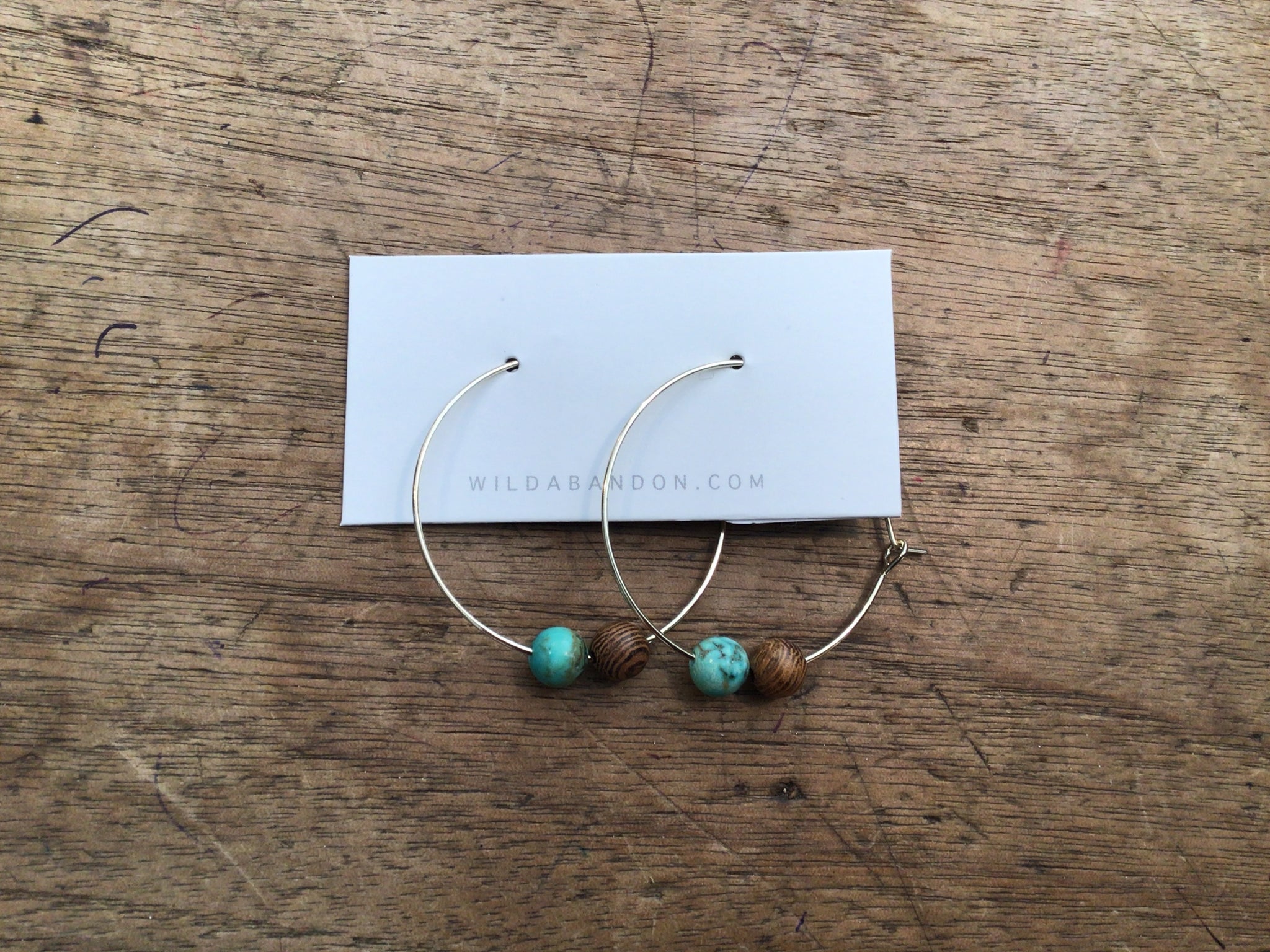 Earthy whispers hoops
