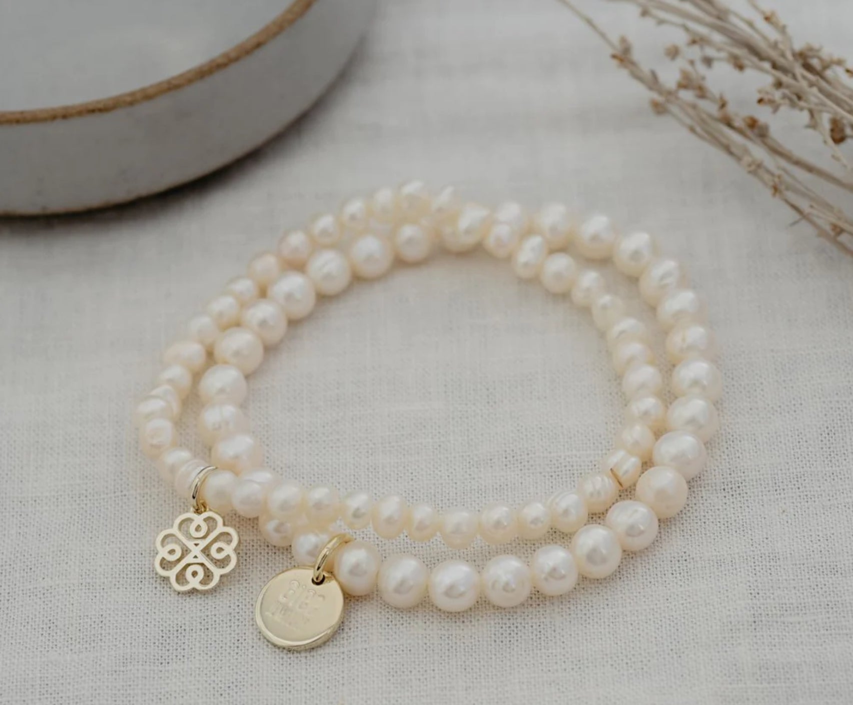 Pearly Stackem up Bracelet