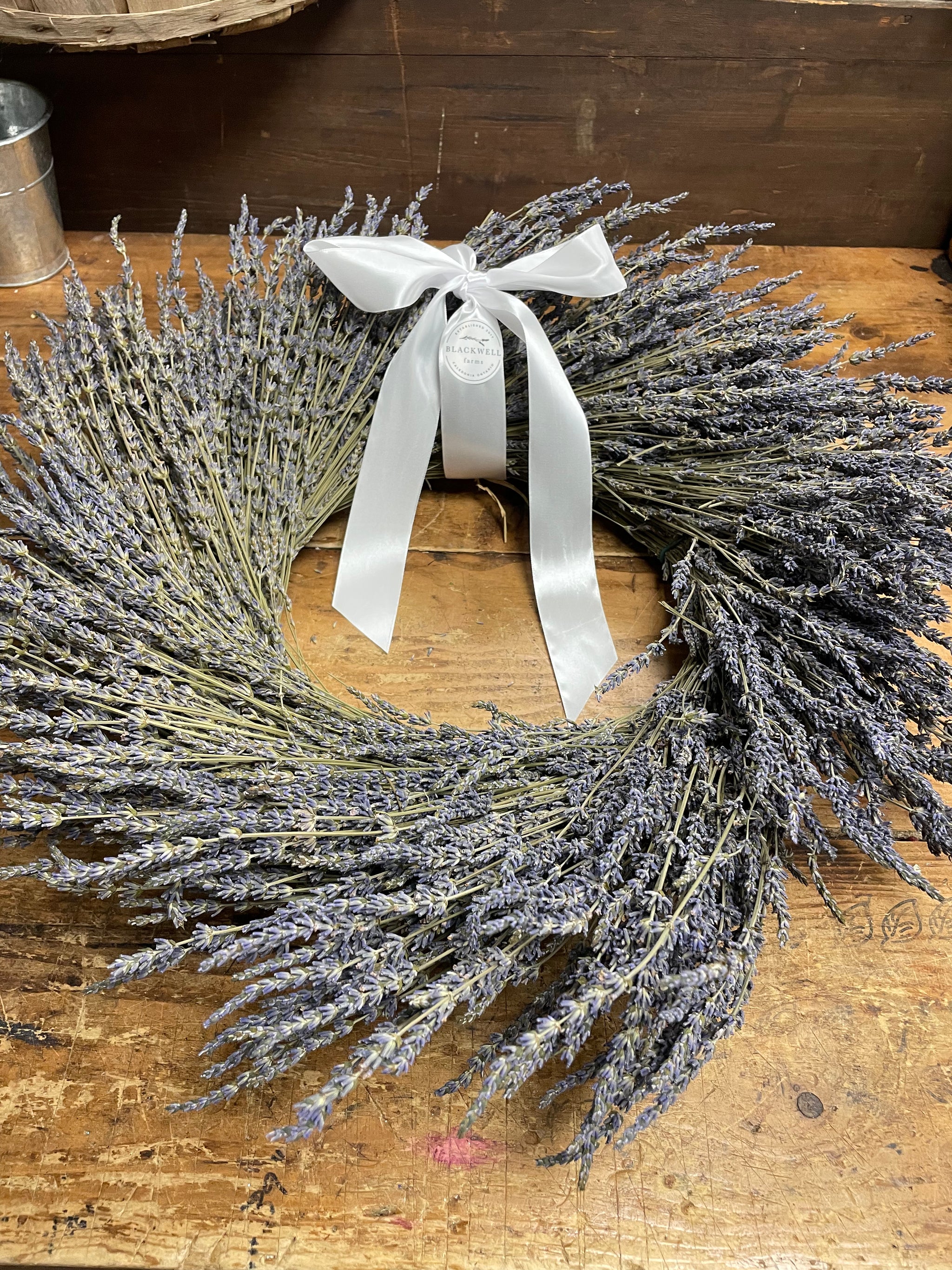 Dried Lavender Wreath - 24"