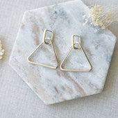 Twofold Earrings - Triangle