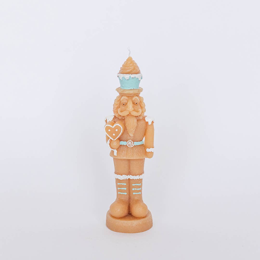 Gingerbread Nutcracker Candle