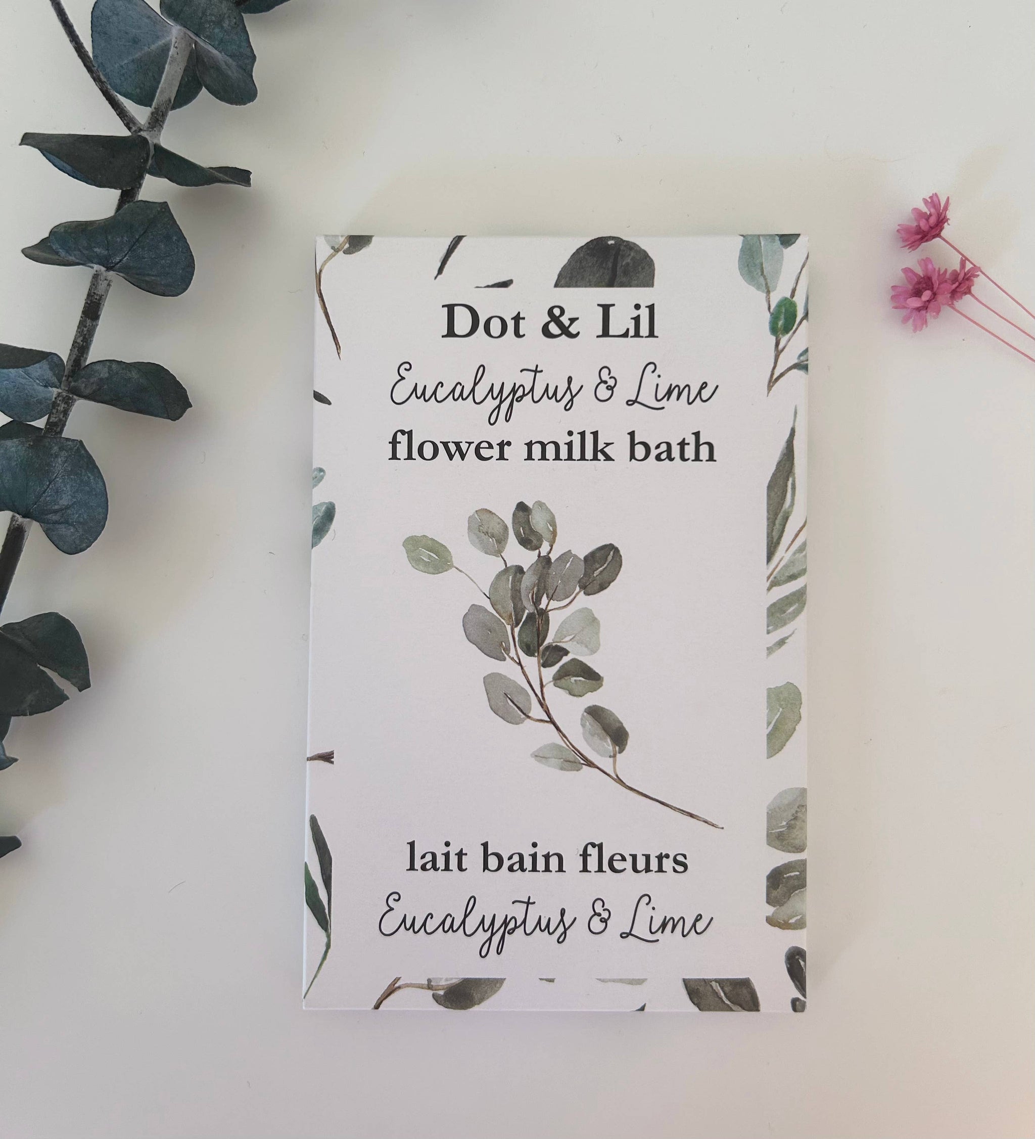 Eucalyptus & Lime Flower Bath Milk Sachet