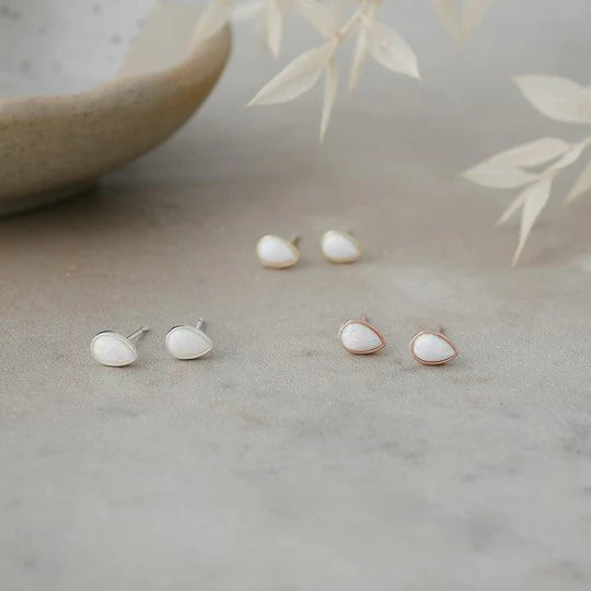 Icy Rain Studs-opalite