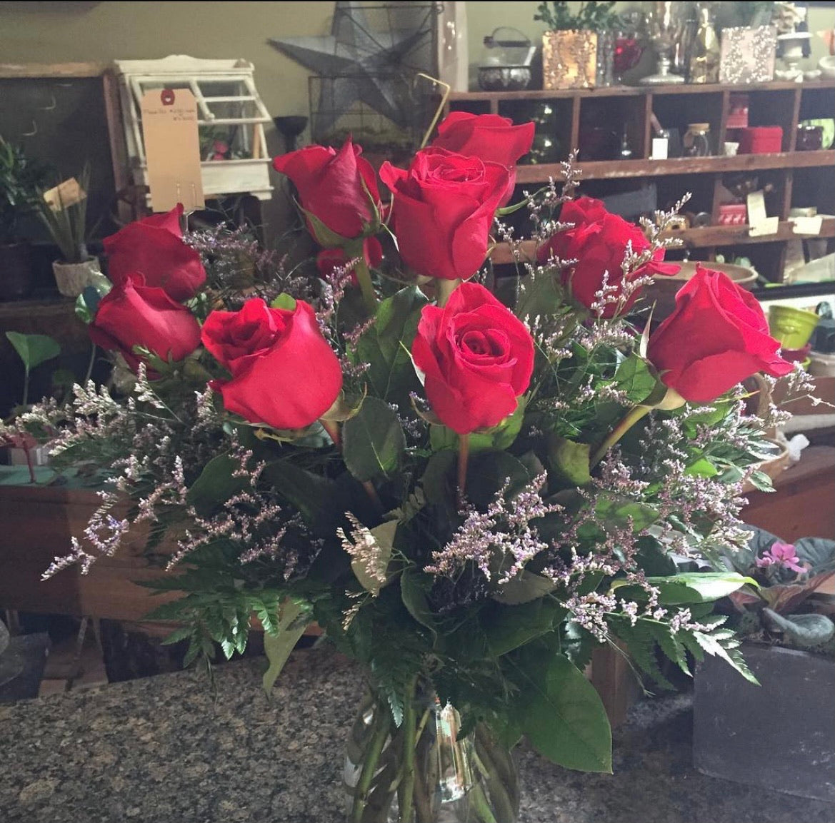 Fresh Roses - Arranged in a Vase